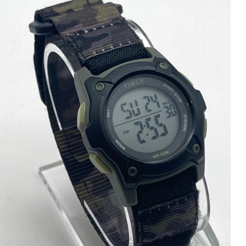 Timex Time Machine TW7C277500 Kids Digital Watch Camo Adjustable Strap WR 50m - Picture 2 of 16